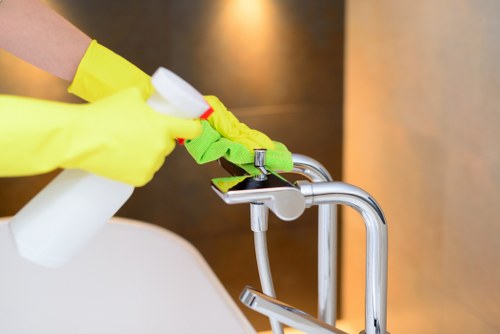 Kitchen and bathroom domestic cleaning in Harringay property