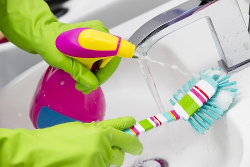 Bathroom deep cleaning in Harringay property