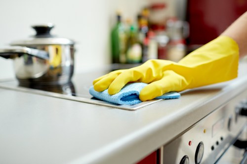 Local Harringay carpet cleaner removing stains from flooring