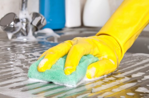 Steam cleaning carpets in a Harringay property